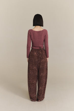 Sylva, rose dust knit cardigan