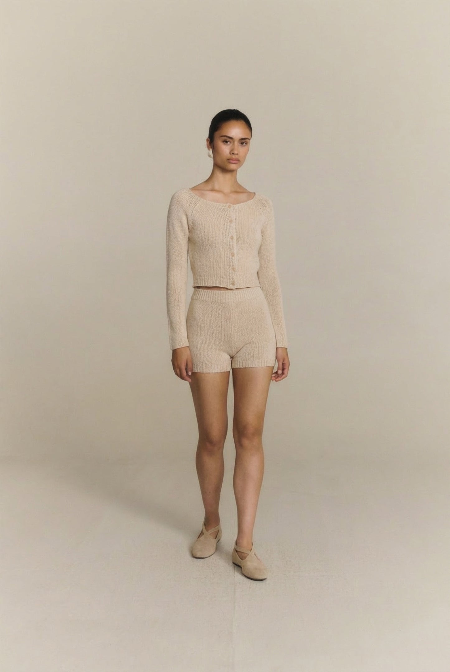 Sylva, cardigan de punto crudo