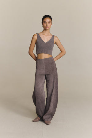 Sabina, fade mauve trousers