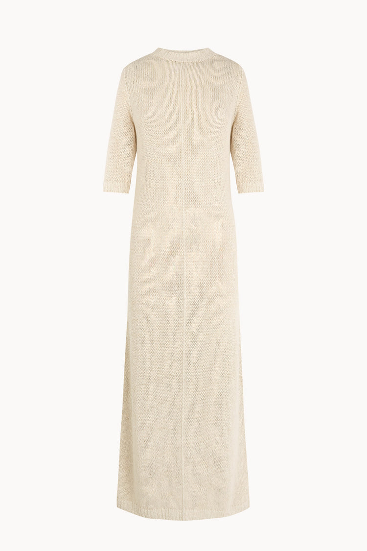 Sylva, vestido largo de punto crudo