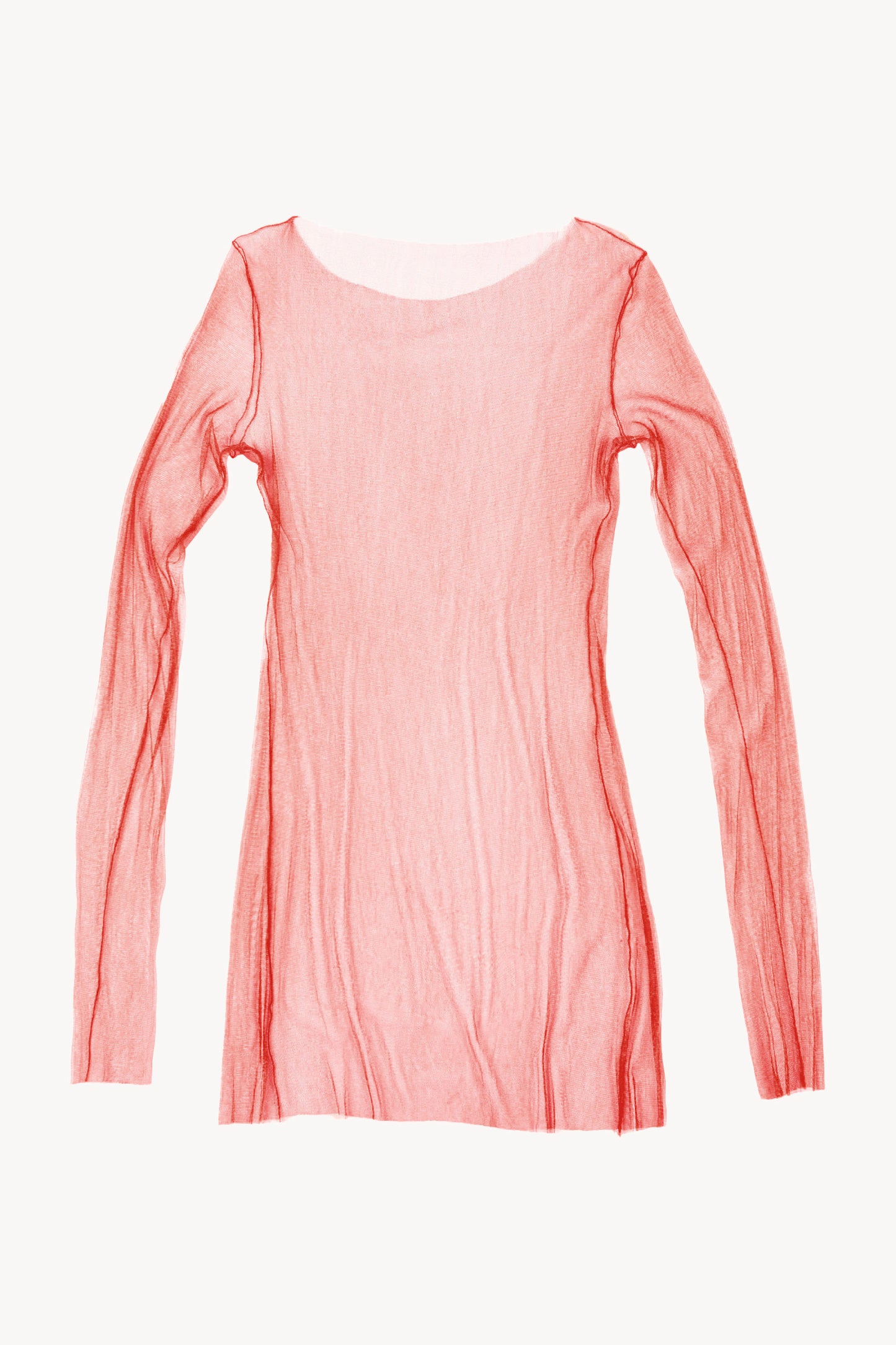 t de tul, silk tulle top gun rouge