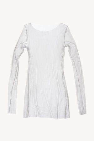 t de tul, silk tulle top ivoire
