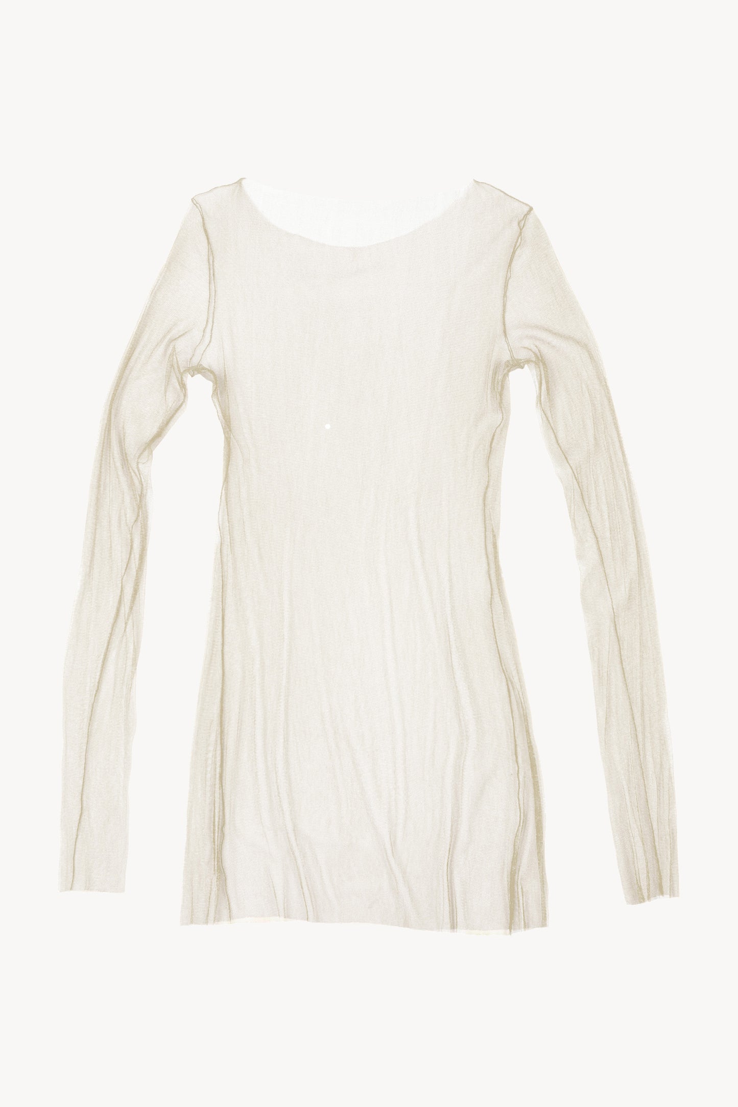 t de tul, top ivoire pale