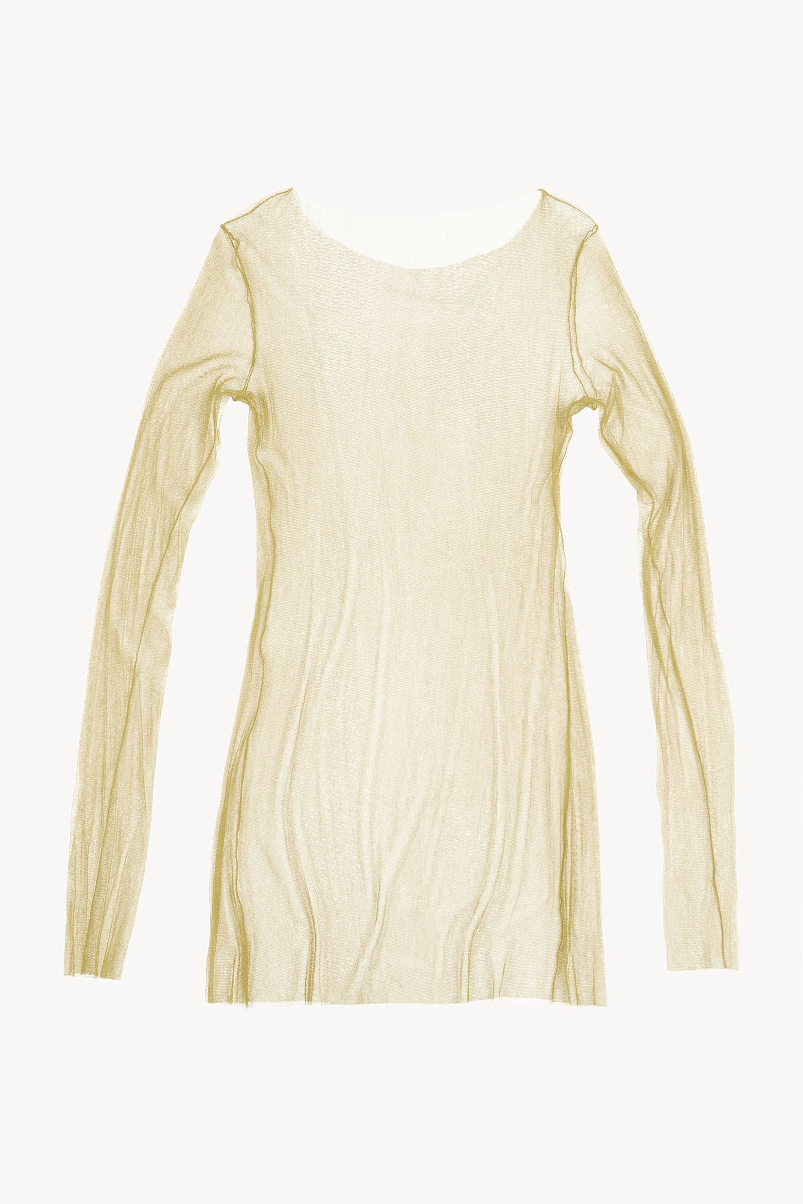 t de tul, silk tulle top limonade