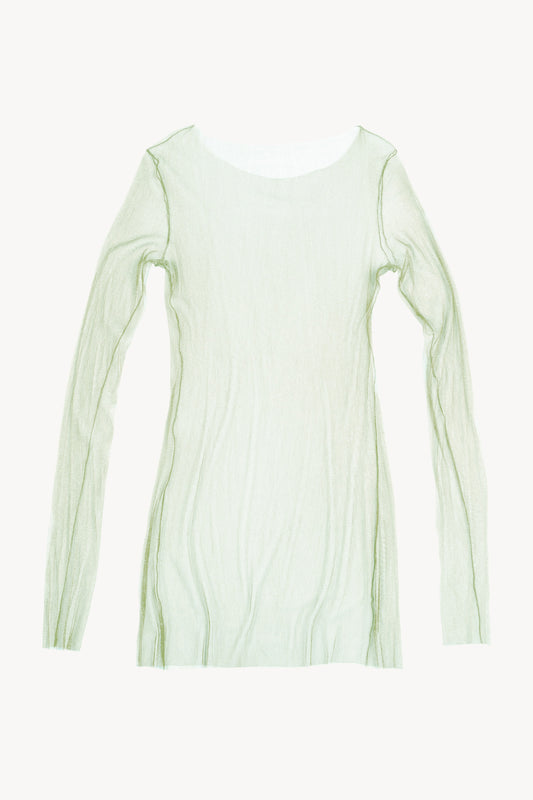 t de tul, tulle top vert paradis