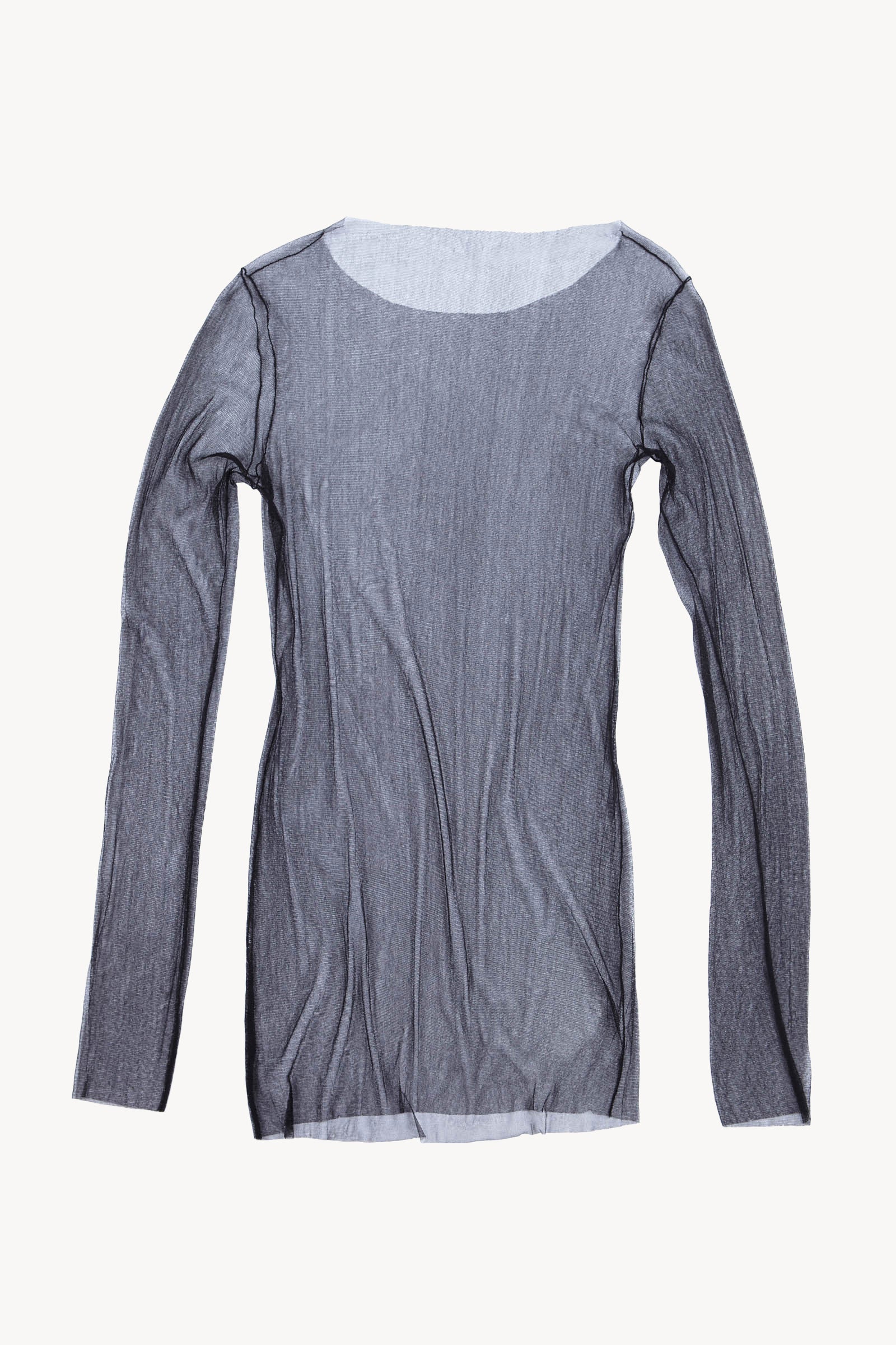 t de tul, top black