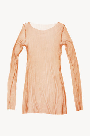 t de tul, silk tulle top saffaran l&l