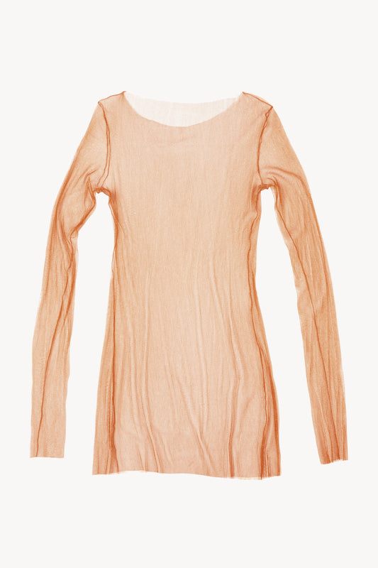 t de tul, silk tulle top saffaran l&l