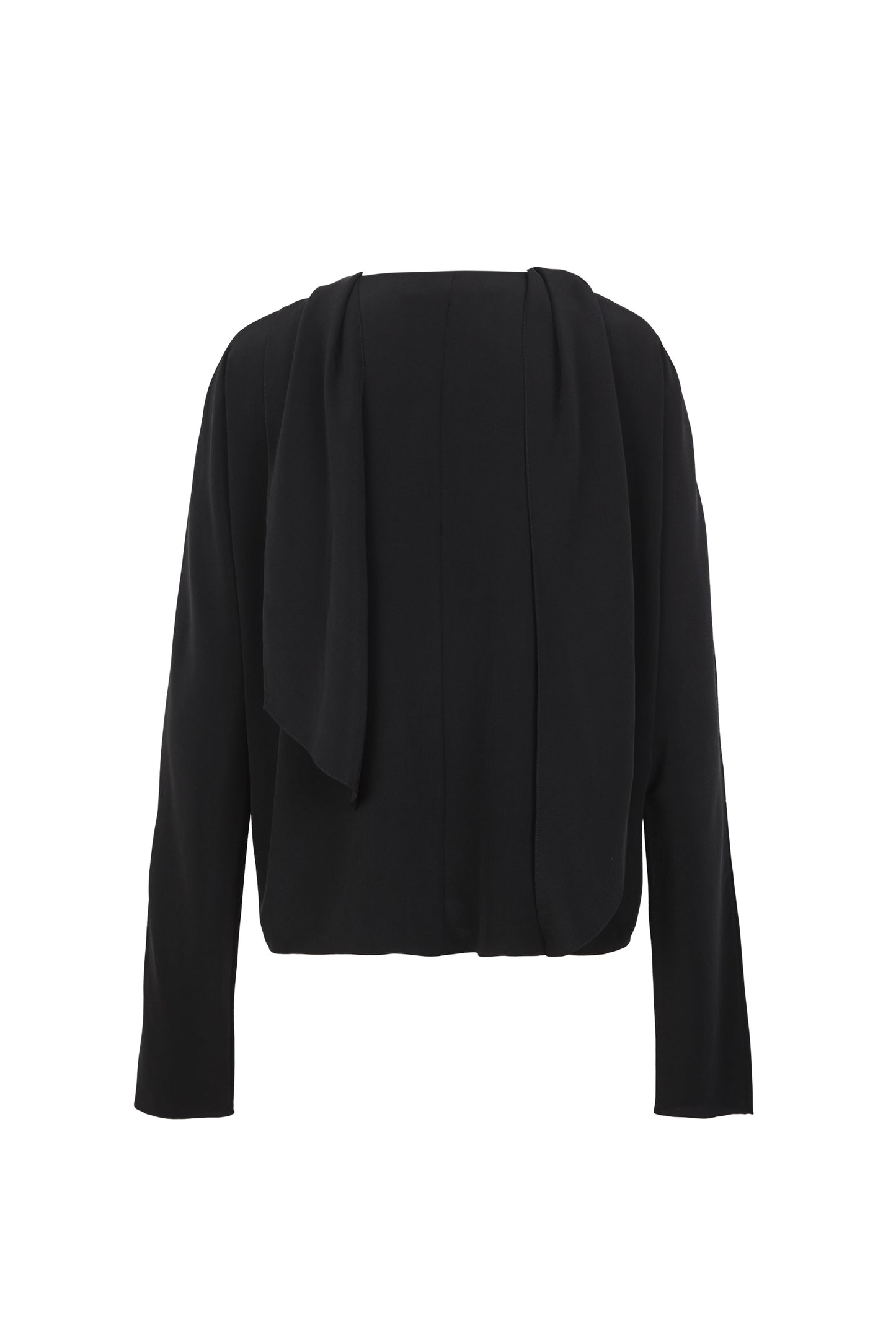 Tala, black silk blouse