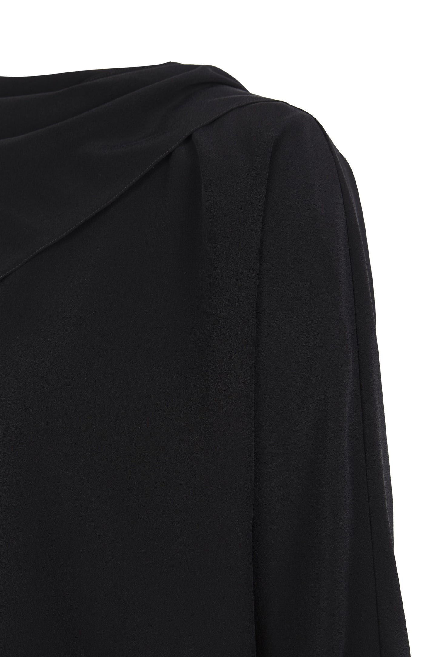 Tala, black silk blouse