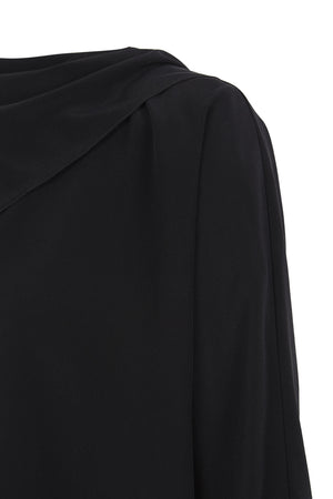 Tala, black silk blouse