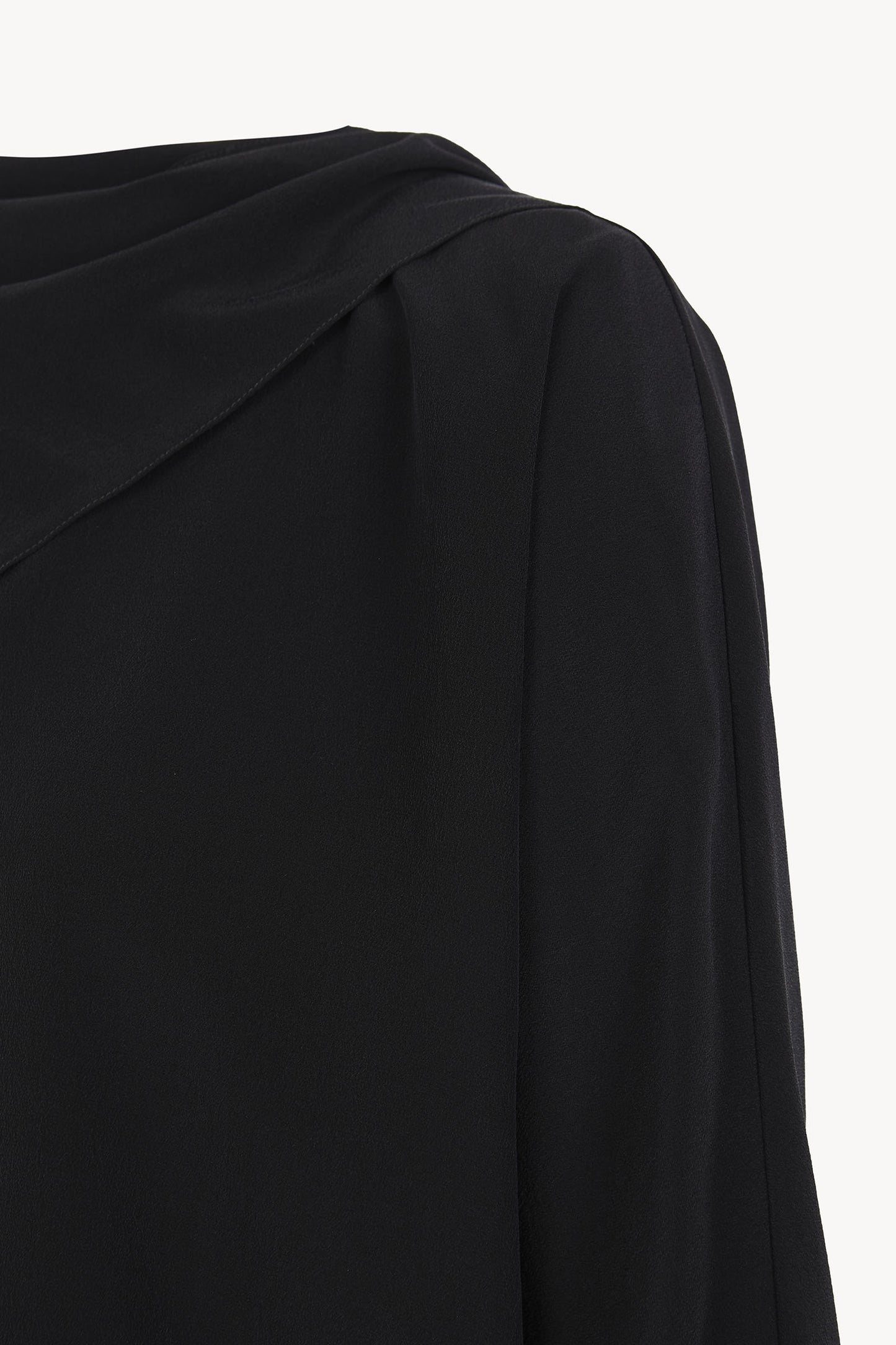 Tala, black silk blouse