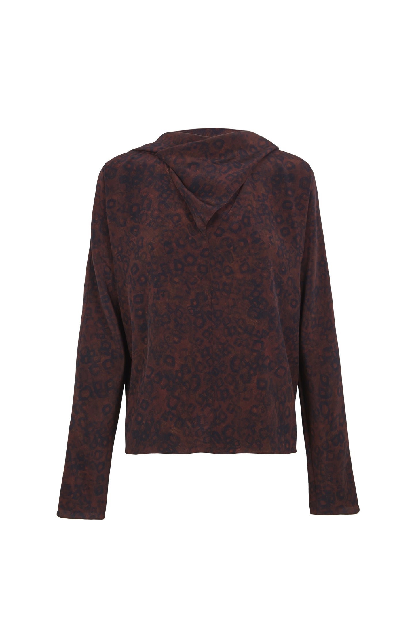 Tala, hoop print silk blouse