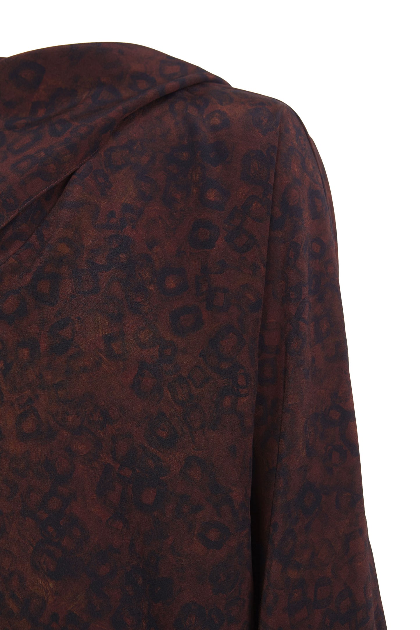 Tala, hoop print silk blouse