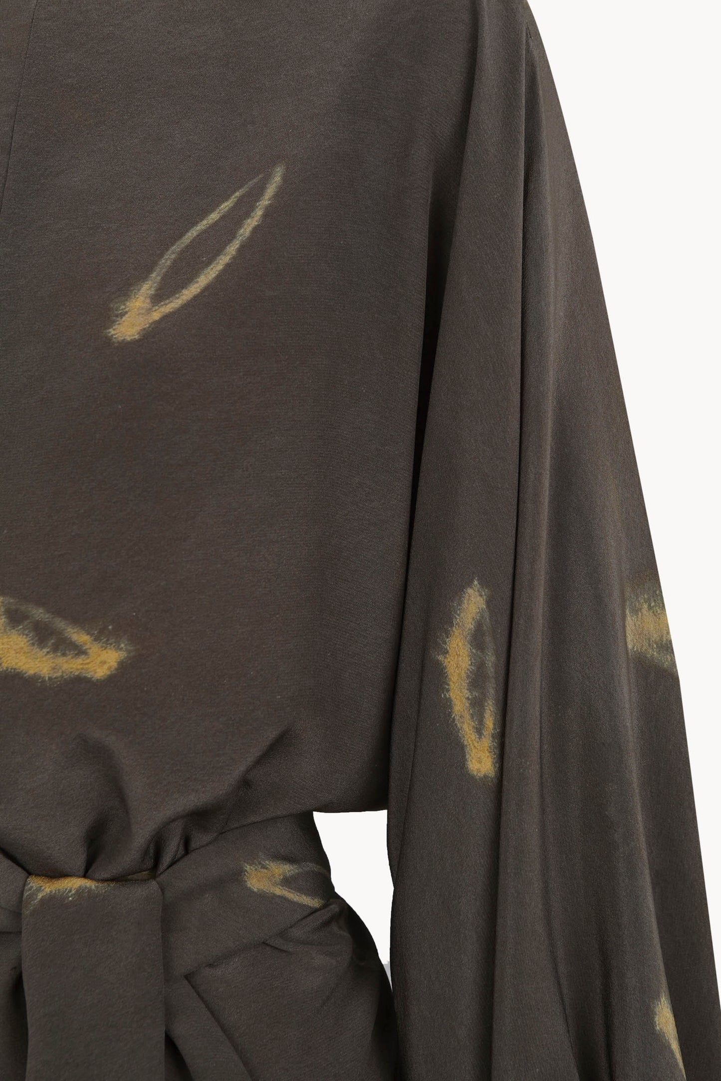 The, top reversible de seda soma print