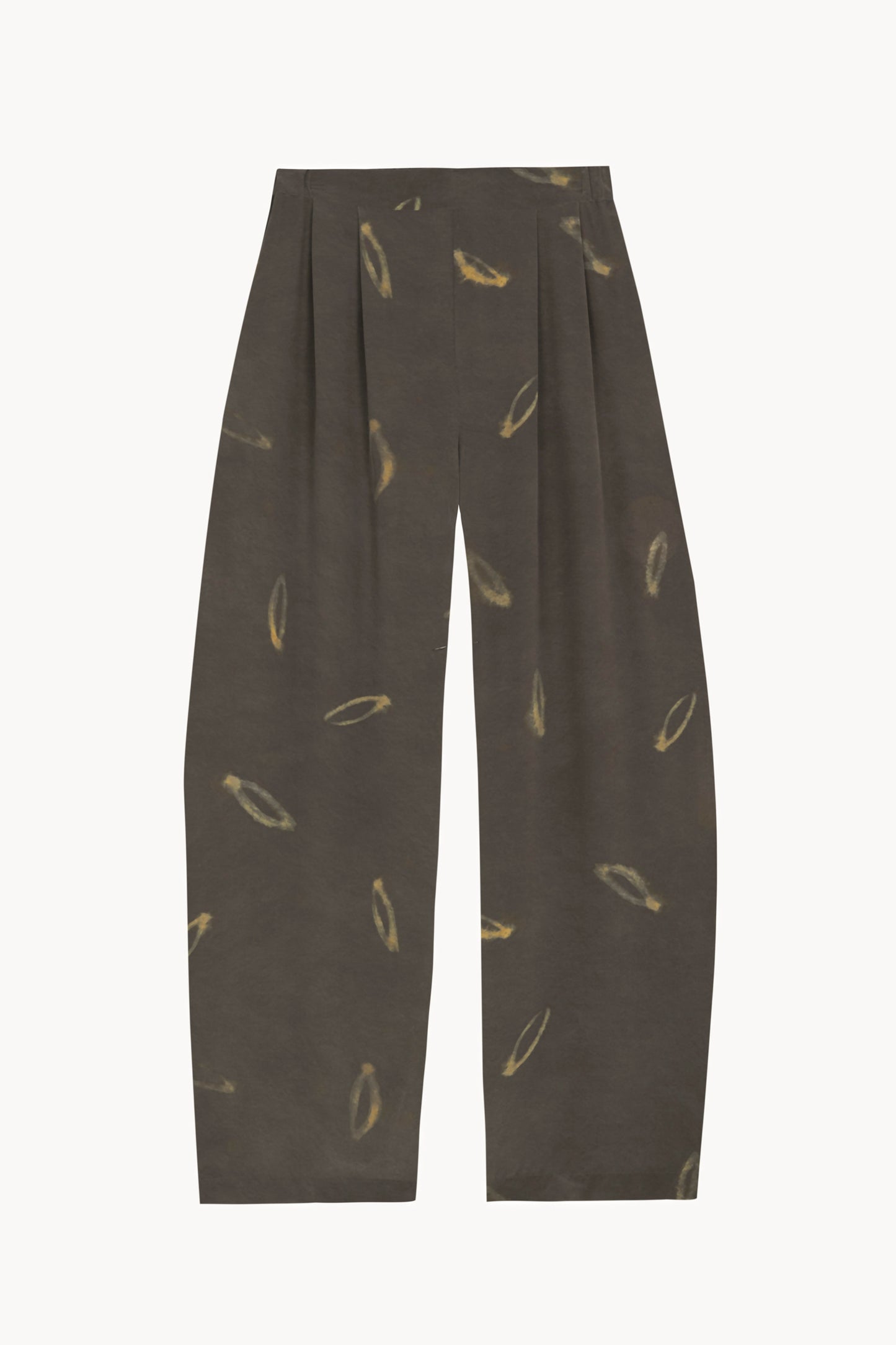 Thea, soma print silk trousers