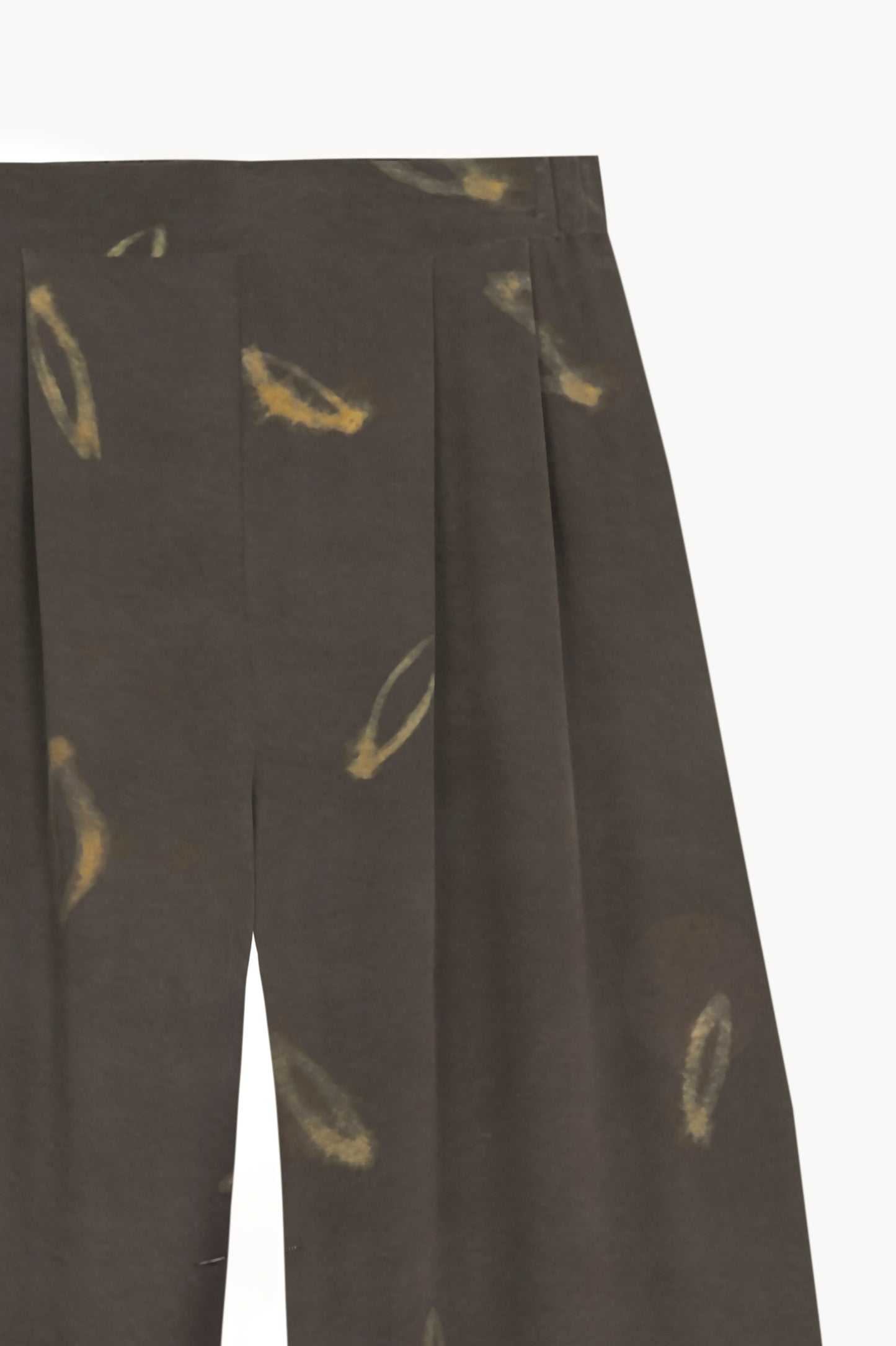 Thea, soma print silk trousers