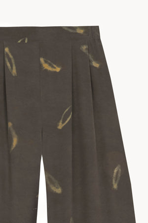 Thea, soma print silk trousers