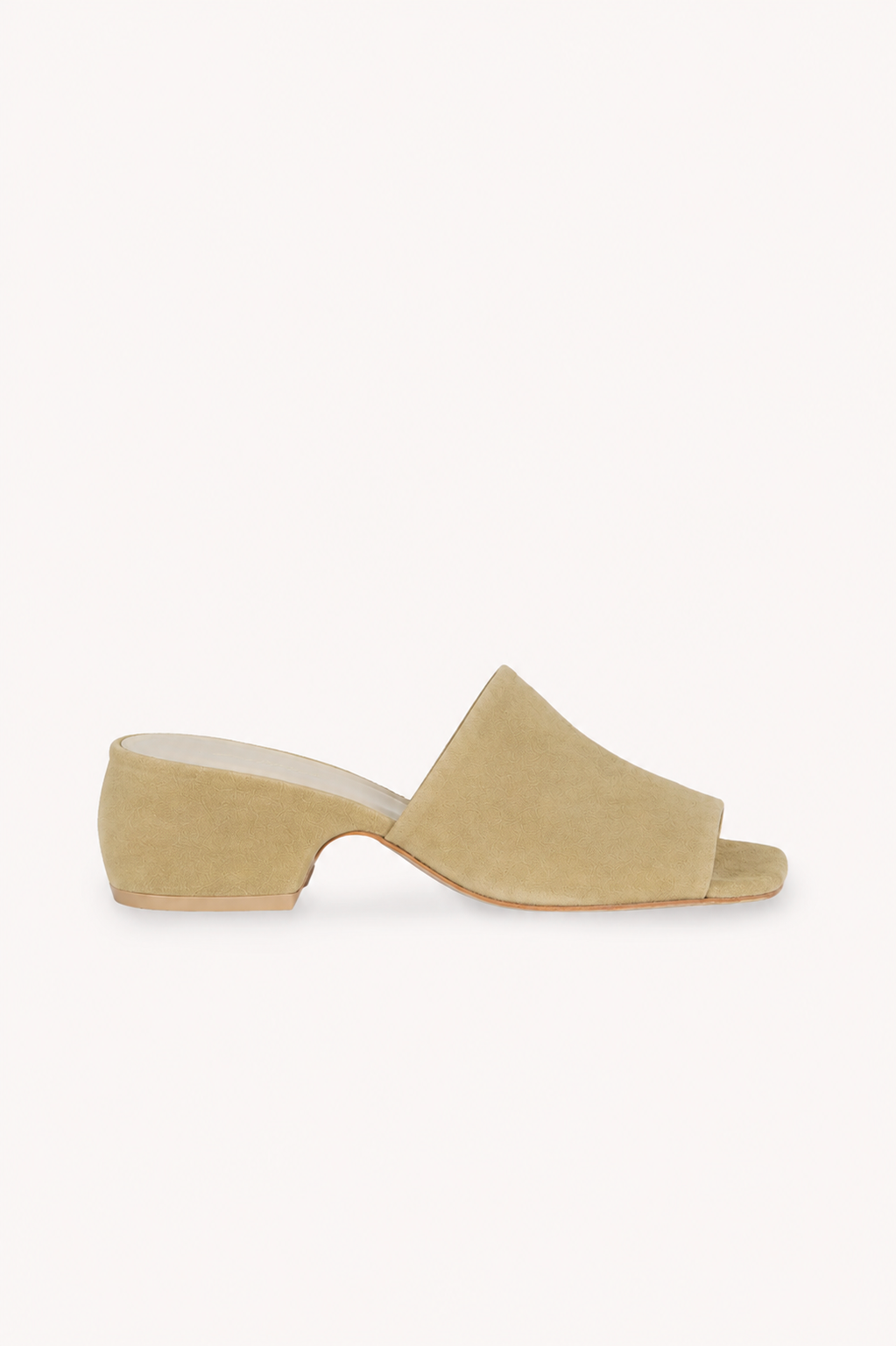 Thea, mules de ante beige oscuro
