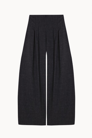 Tiempo, pantalon negro de lana virgen y seda