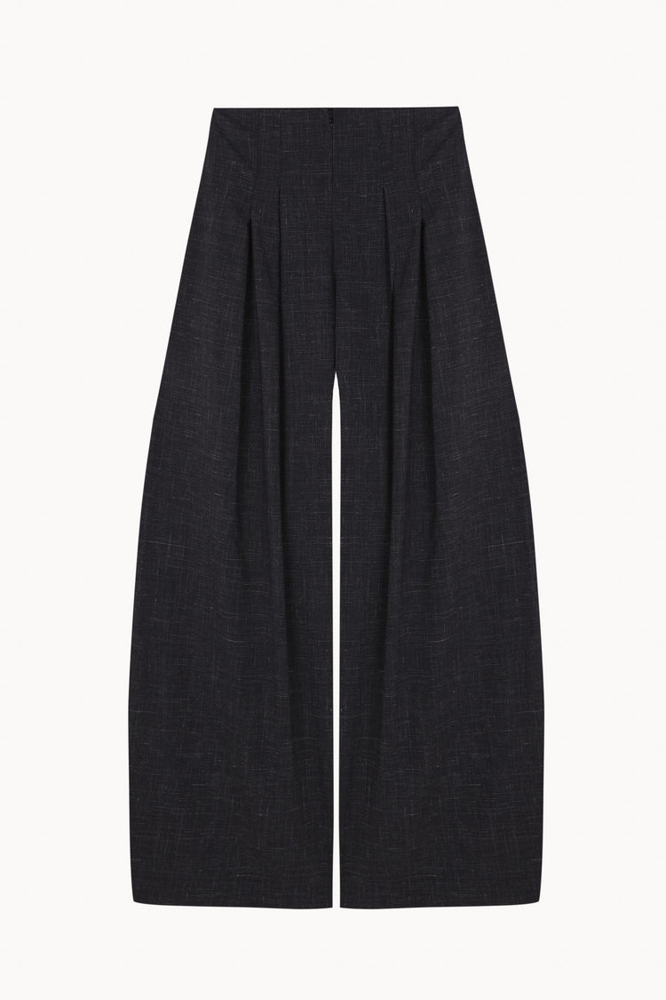 Tiempo, pantalon negro de lana virgen y seda
