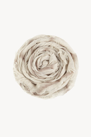 Tilo, foulard de rayas gris y marron