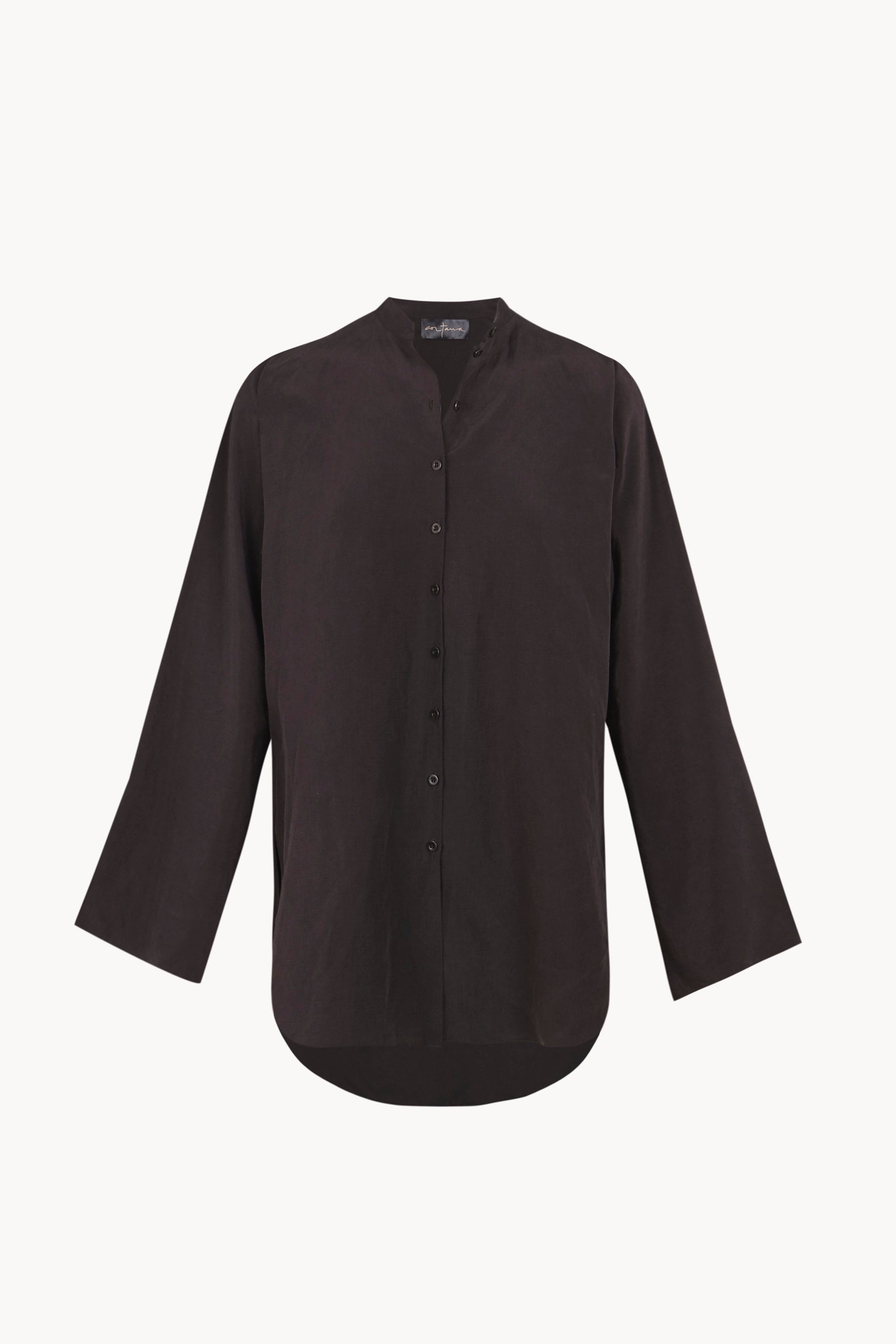 Tilo, camisa de lino y seda moka
