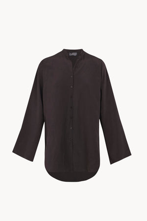 Tilo, camisa de lino y seda moka