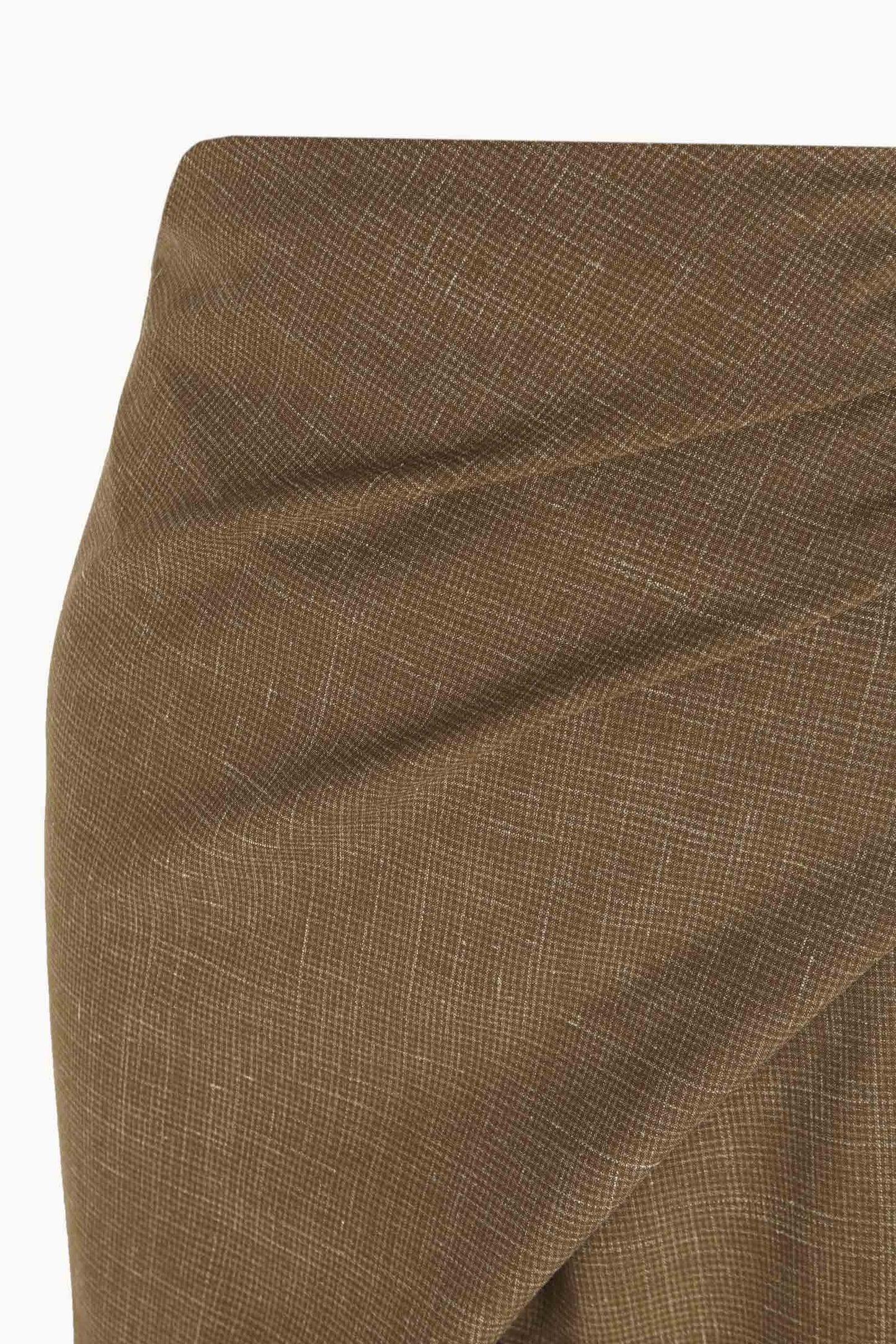 Time, light brown virgin wool and silk trousers