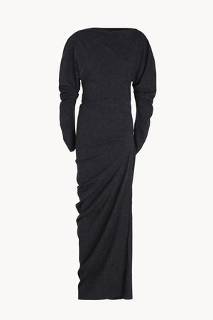 Timeless, black virgin wool and silk dress