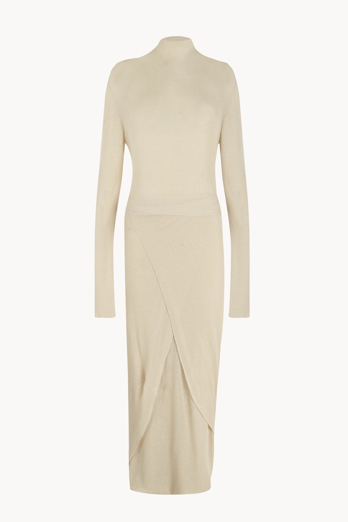 Tiva, vestido transformable de punto marfil