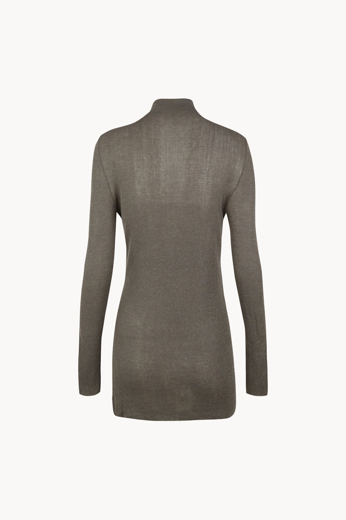 Tiva, jersey de cuello alto verde metalizado