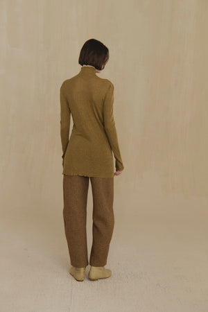 Tiva, jersey de cuello alto kaki