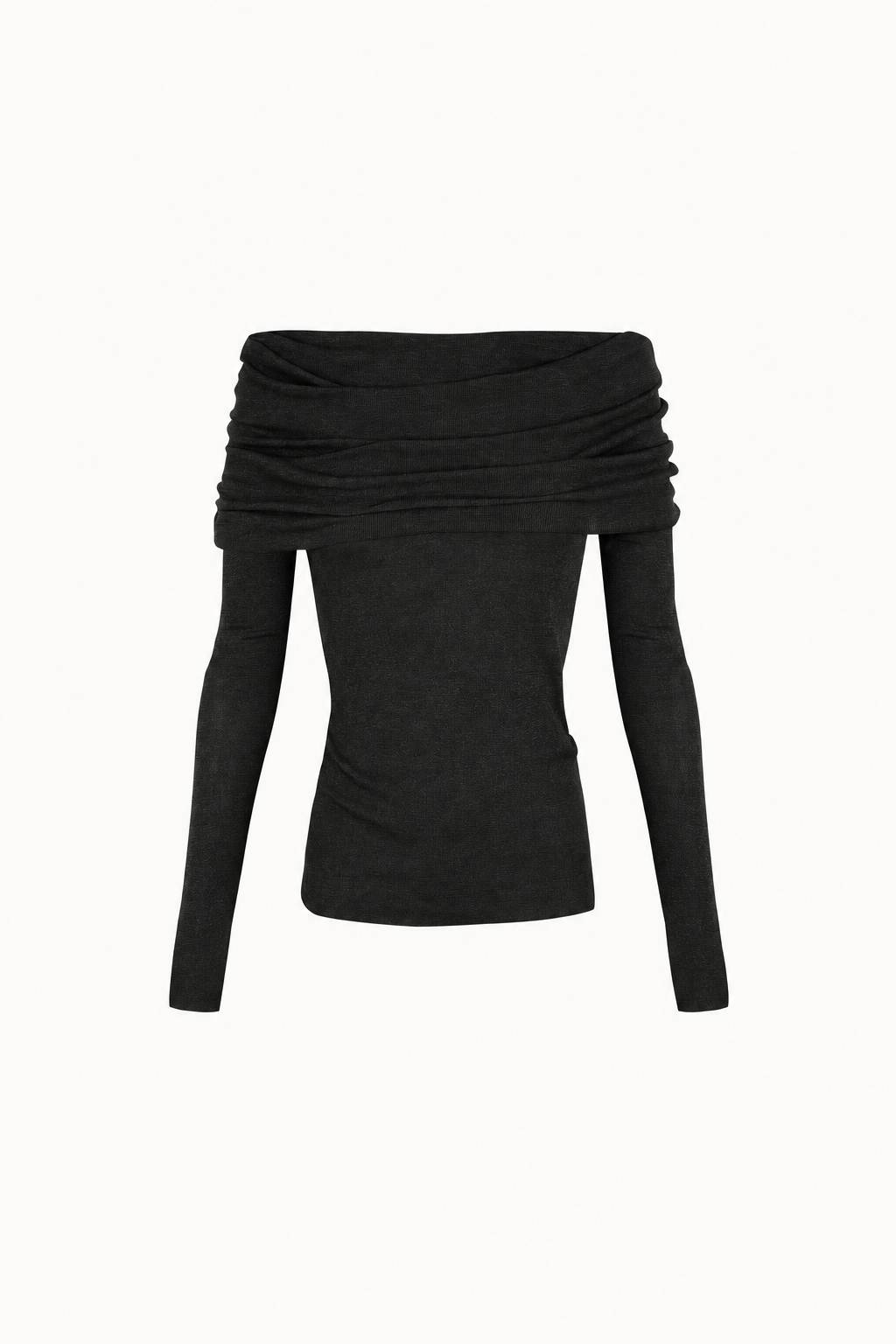 Tiva, metallic green draped knit top