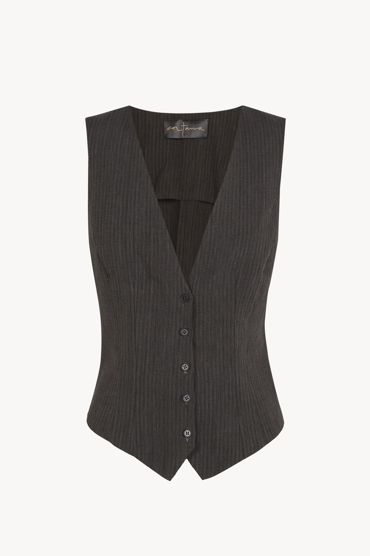 Trapani, striped jacquard vest
