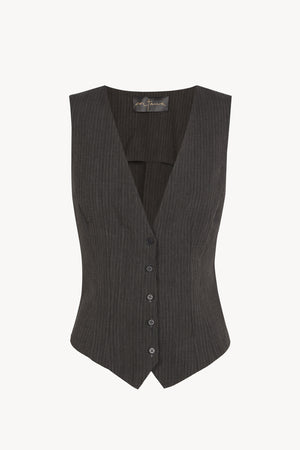 Trapani, striped jacquard vest
