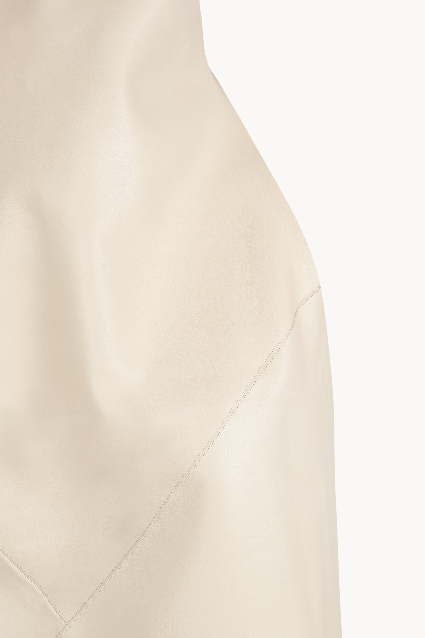 Tulip, top halter de piel arena