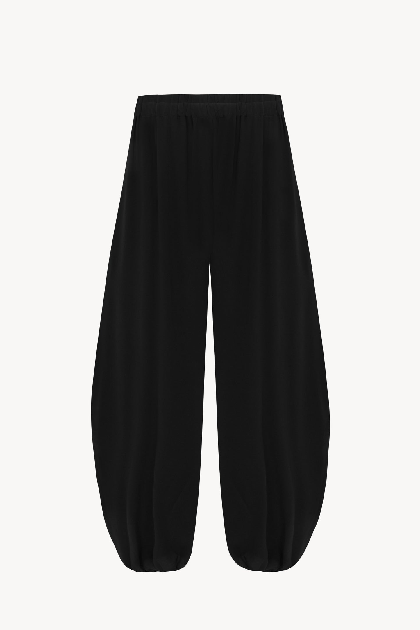 Tunez, pantalon bombacho de seda negro
