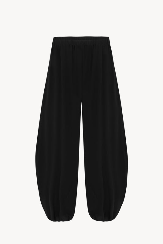 Tunez, pantalon bombacho de seda negro