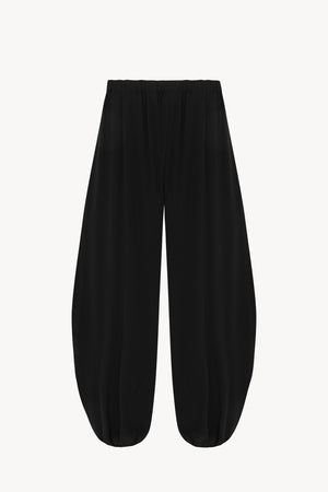 Tunez, pantalon bombacho de seda negro