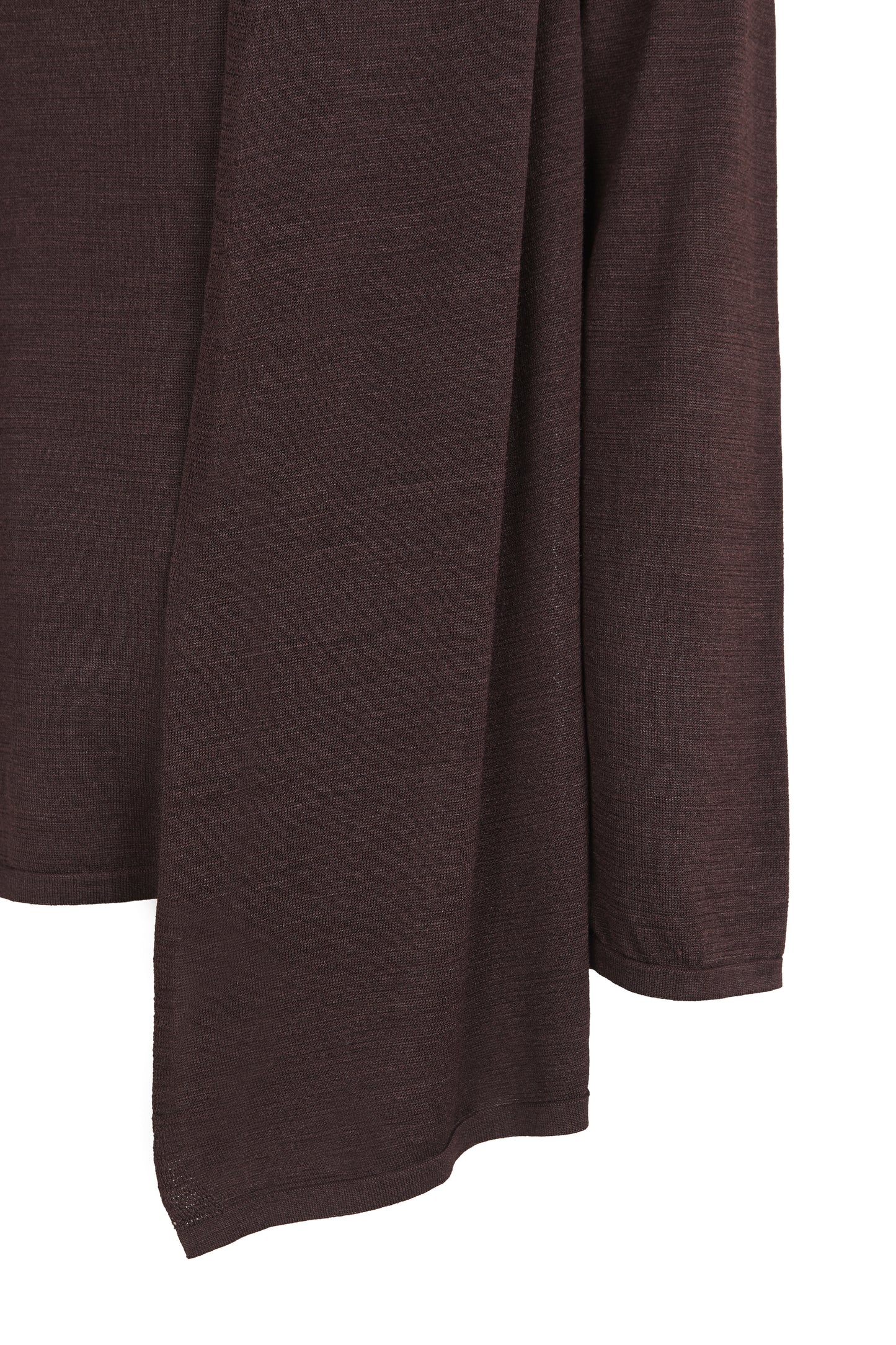 Tussa, aubergine silk knit cardigan