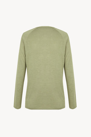 Tussa, cardigan de punto de seda verde