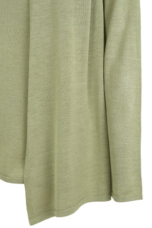 Tussa, green silk knit cardigan