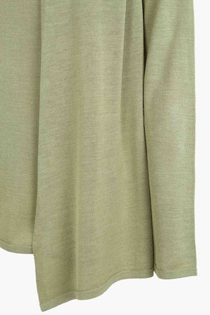 Tussa, cardigan de punto de seda verde