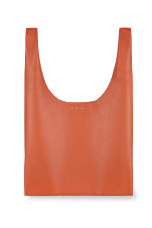 U, small bag in orange leather
