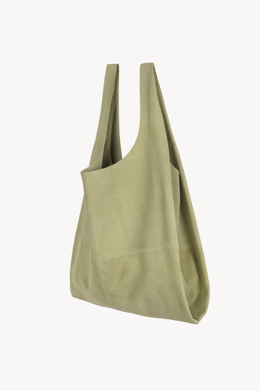 U XL, green suede bag