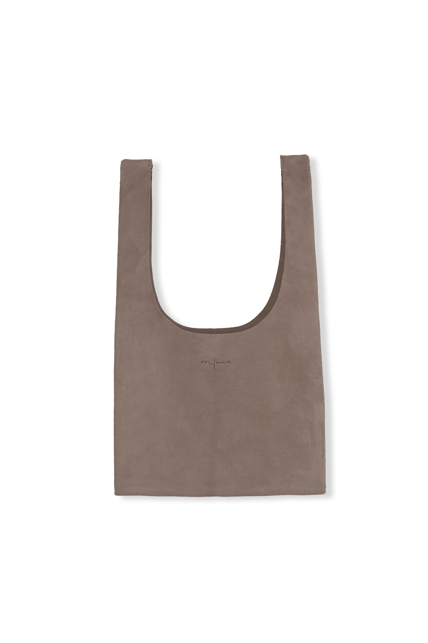 U XS, cocoa suede bag