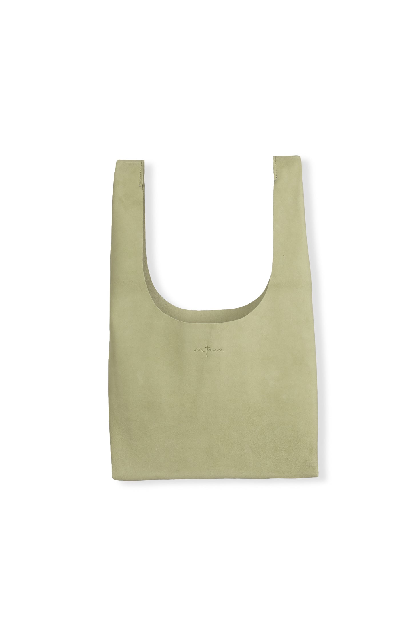 U XS, green suede bag