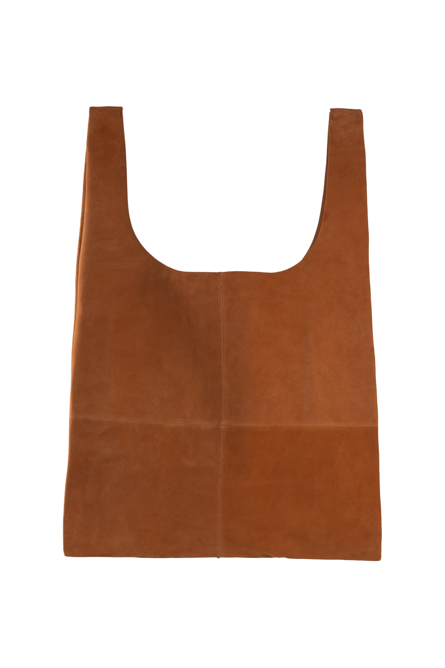 U XL, brown suede bag