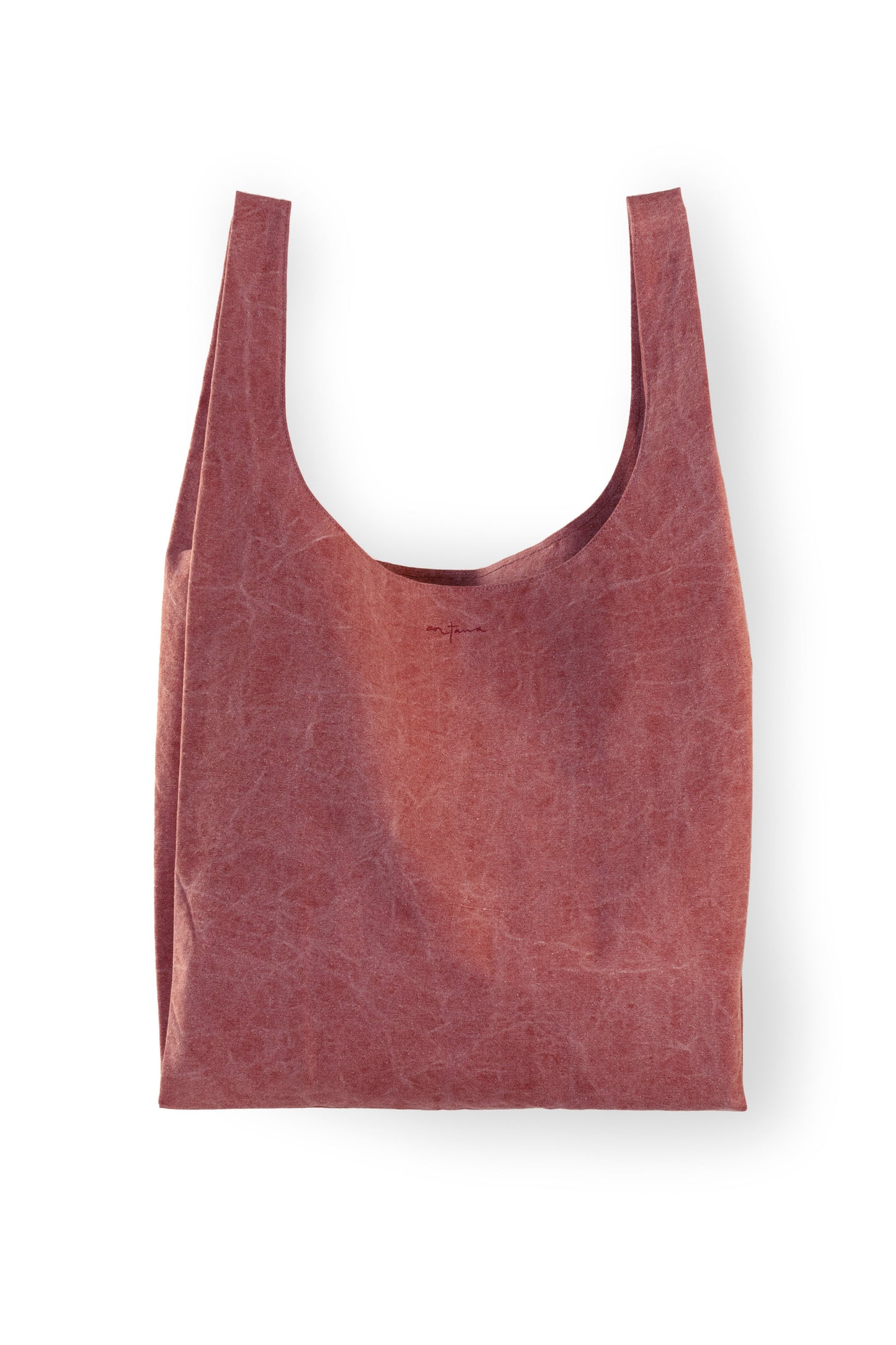 U XL, bag in red washed cotton